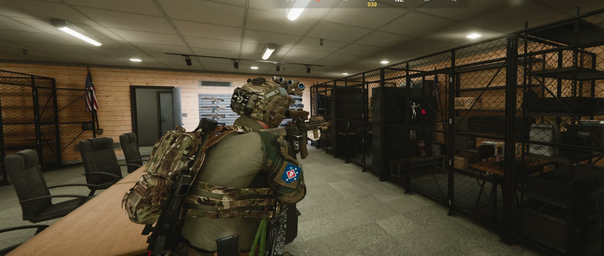 An operator in the ops room